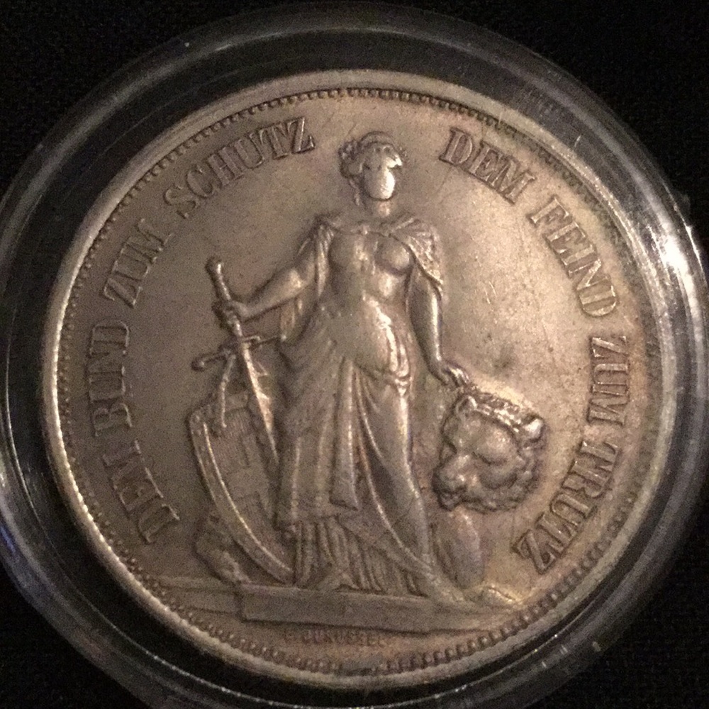 1885 5fr Silver Coin 80% Silver